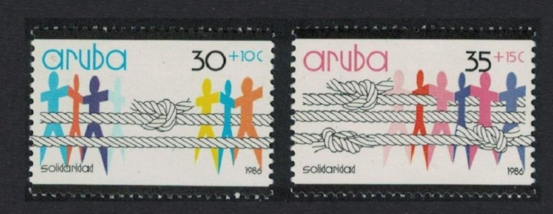 Aruba 'Solidarity' People and Rope 2v 1986 MNH SG#25-26