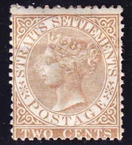 Malaya Straits Settlements Scott 10  wtmk CC  F+  mint OG HHR.