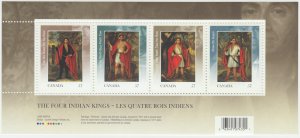 Canada - #2383b The Four Indian Kings Souvenir Sheet - MNH