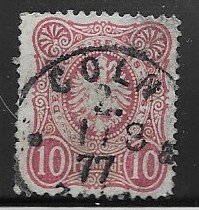 Germany Sc#31   Mi#33 with E Used L151
