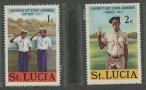 St. Lucia #420-1  Single (Complete Set) (Scouts)