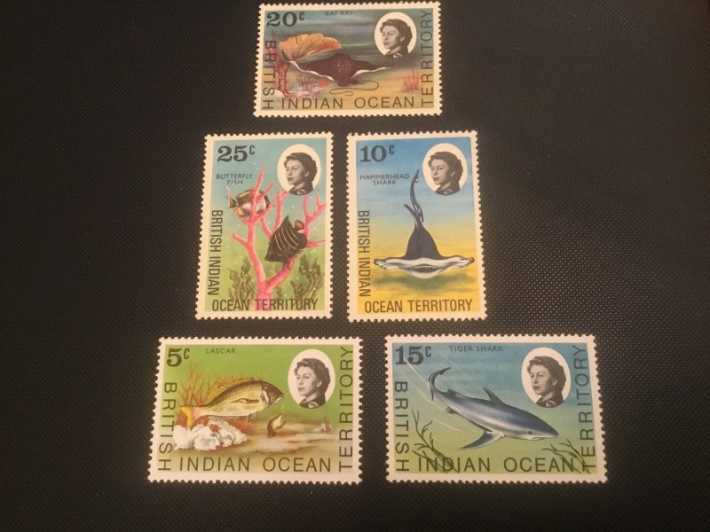 ICOLLECTZONE British Indian Ocean Territory 16-20 VF NH