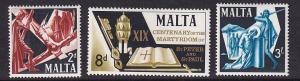 Malta   #364-366  MNH  1967  Apostles