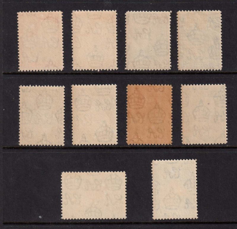 Bermuda 1938 Sc 118-122,119a,120Ab MNH