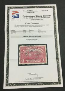 MOMEN: US STAMPS #Q4 USED PSE GRADED CERT XF-SUP 95