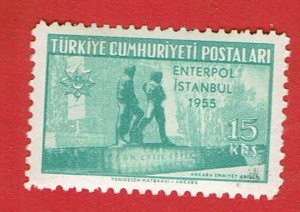 TURKEY SCOTT#1163 1955 15k CRIMINAL POLICE CONGRESS - MH