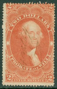 EDW1949SELL : USA 1862 Scott #R83c Used. Catalog $90.00.