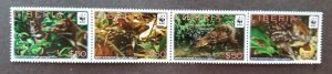 *FREE SHIP Liberia WWF Water Chevrotains 2011 Fauna Wildlife (stamp) MNH