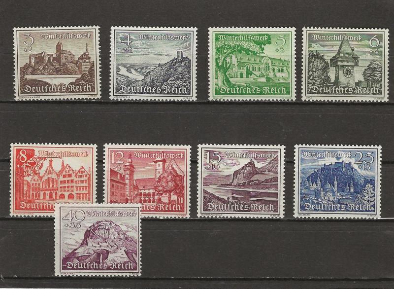 Germany B160-168 MNH (Mi 730-738)