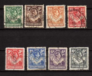 Rhodesia Lot Collection Northern Rhodesia Early, old King George VI Used Stamps