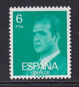Spain   #1979  MNH  1977  King Juan Carlos I   6p