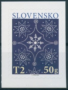 Slovakia 2020 MNH Christmas Stamps Decorations Slovak Blueprint Patterns 1v S/A