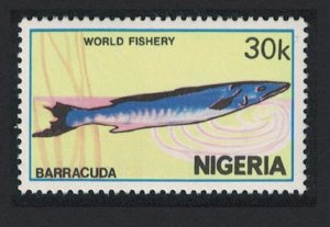 Nigeria Barracuda Fish 1983 MNH SG#461