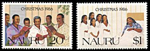 Nauru 329-330, MNH, Christmas 1986