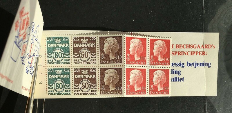 Denmark 7 Different Complete Booklets SCV $86.25