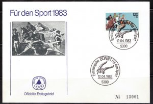F1999   GERMANY   FDC # B610         German Sports Foundation