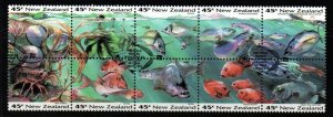 NEW ZEALAND SG1752a 1993 MARINE LIFE  USED