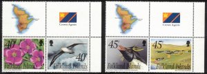 FALKLAND ISLANDS 2002 West Point Island; Scott 821-22, SG 941a, 943a; MNH