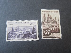 France 1951 Sc 673-4 set MLH