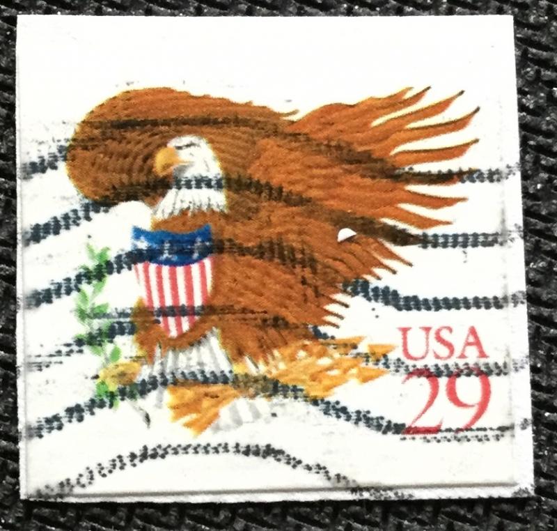 US #2597 Used Single Eagle/Shield On paper SCV $.25