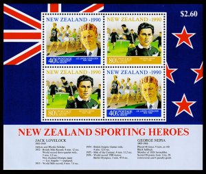 New Zealand Scott B137-B138, B138a (1990) Mint NH VF, CV $5.60 C