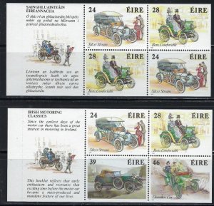 Ireland 737c & 739a MNH 1989 Vintage Automobiles