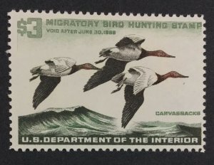 MOMEN: US STAMPS #RW32 DUCK MINT OG NH LOT #41435