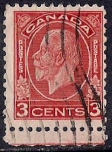 Canada #197 3 cent King George 5, Stamp used AVG