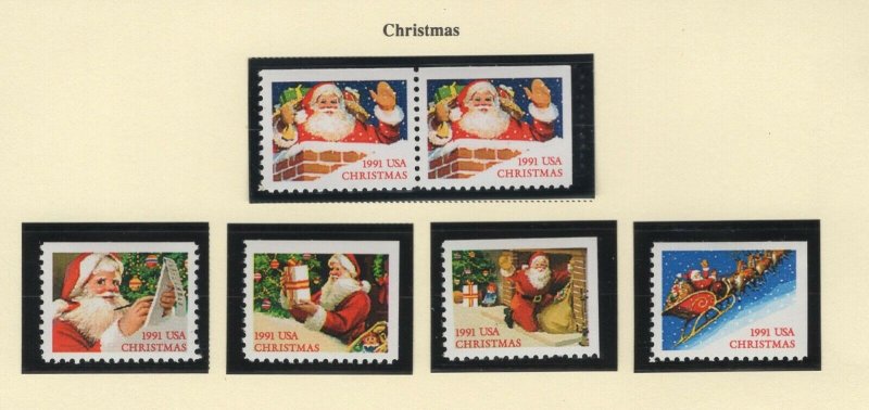 Scott 2580 - 2585 - Christmas. Set Of 6.  MNH. OG.   #02 2580s6