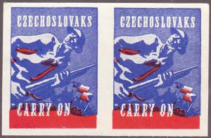 Czechoslovakia - WWII Patriotic Labels 