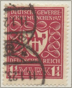 Germany Deutsches Reich Munich Exhibition Weimar Republic 1.25Mk SG198