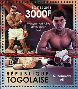 Boxing Stamp Muhammad Ali Mike Tyson James Tillis S/S MNH #4372 / Bl.689