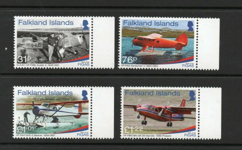 FALKLAND ISLANDS FIGA 70th anniversary of Figas 9-12-18 issue  MNH