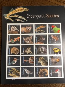 Scott#5800 Endangered Species forever sheet (20 stamps) MNH 2023-US