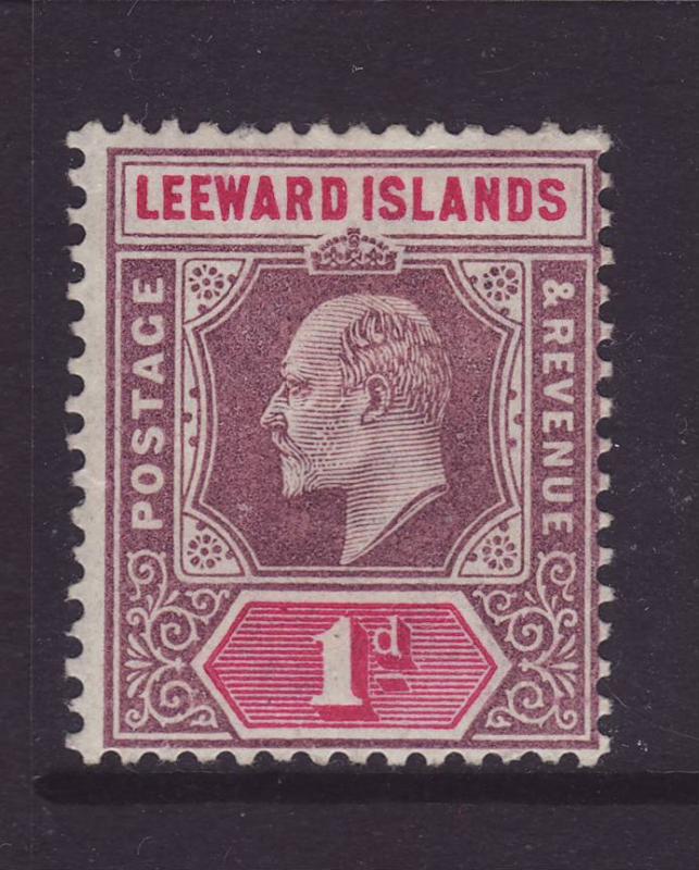 1902 Leeward Is 1d Wmk Crown CA M.Mint