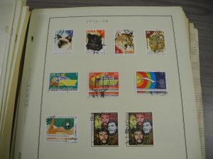 CUBA, 100s & 100s of Stamps mostly hinged on Scott pages