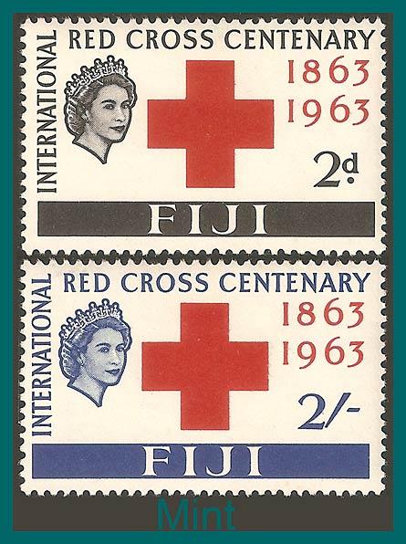 Fiji Stamps 1963 Red Cross, mint 203-204,SG333-SG334