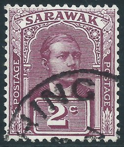 Sarawak, Sc #80, 2c Used