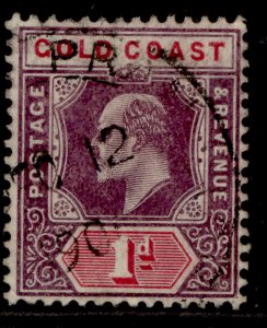 GOLD COAST EDVII SG50a, 1d dull purple and carmine, FINE USED. CHALKY