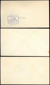 1935-48 LOT/3 Different US NAVAL USS AKRON & MACON Memorial Covers, SCV $55.00!