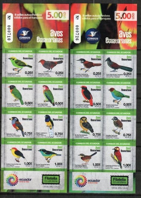 Ecuador Stamp 2164-2165  - Birds
