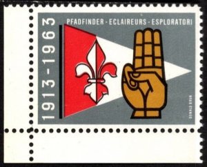 1963 France Poster Stamp 50th Anniversary Unionist Scouts of France MNH