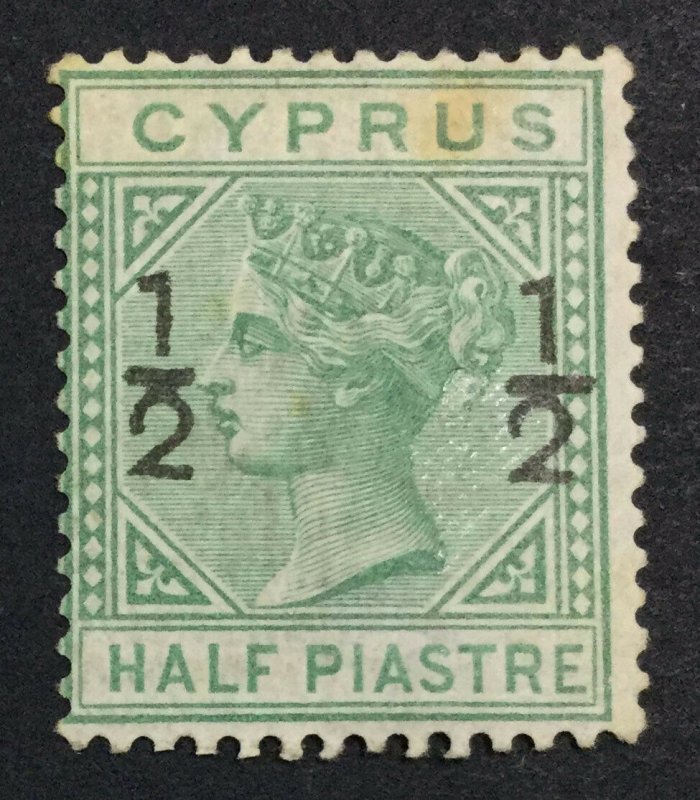 MOMEN: CYPRUS SG #25 1882 CROWN CA MINT OG H £170 LOT #6976