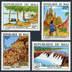 Mali 225-228, MNH. Mi 452-455. Landscapes, 1974. Waterfall, Niger River. Camel.