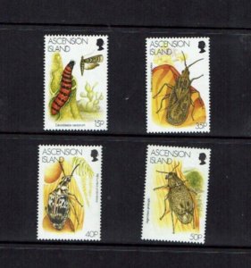 Ascension Is: 1998  Bio Control using Insects,  MNH set