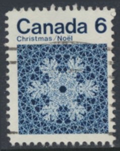 Canada  SC# 554  Used Snowflake  see  details & scans