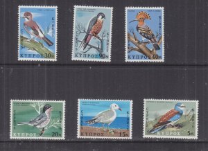 CYPRUS, 1969 Birds set of 6, lhm.