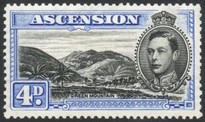 ASCENSION-1940 4d Black & Ultramarine Perf 13½ Sg 42c MOUNTED MINT V38049