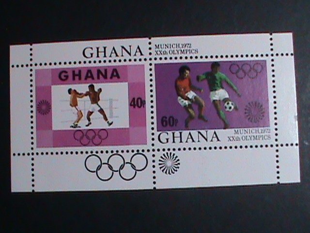 GHANA STAMP-1972-SC#458a 20TH OLYMPIC GAMES MUNICH'72 STAMP S/S VERY FINE