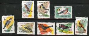 HUNGARY Scott 1426-33 MNH** Bird stamp set 1961